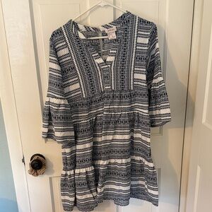 Ariat Monochrome Geometric Mini Dress